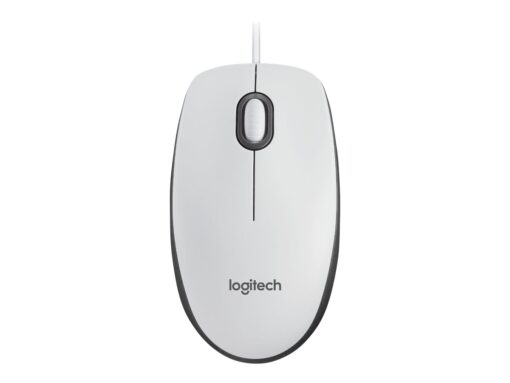 Logitech M100 Optisk Kabling Hvid