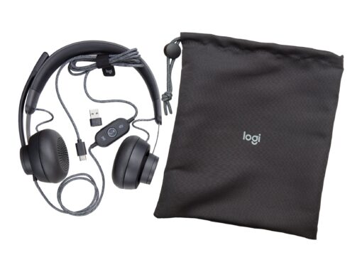 Logitech Zone Wired MSFT Teams Kabling Headset Sort