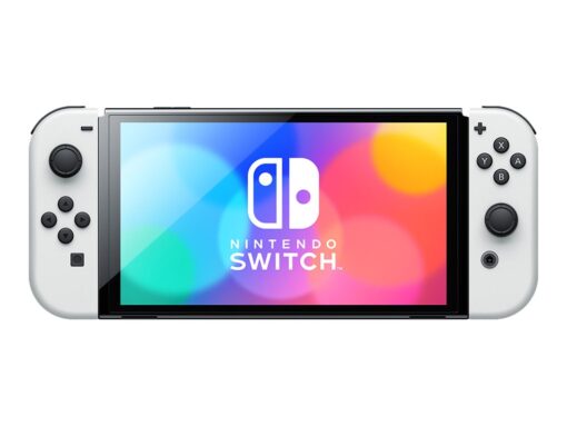 Nintendo Switch OLED - Spilkonsol - hvid - med Nintendo Switch Online 12-måneders medlemskab